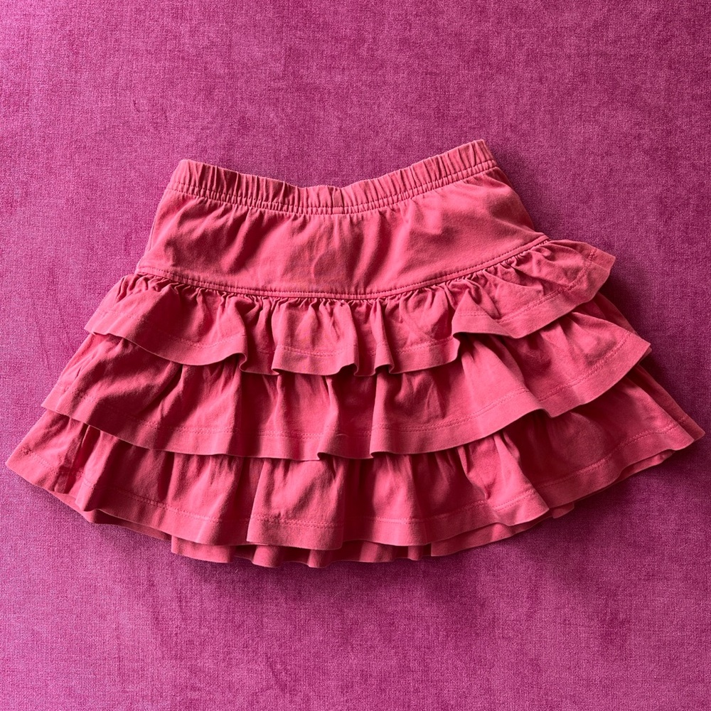 Hanna Andersson Tiered Ruffle Jersey Skirt